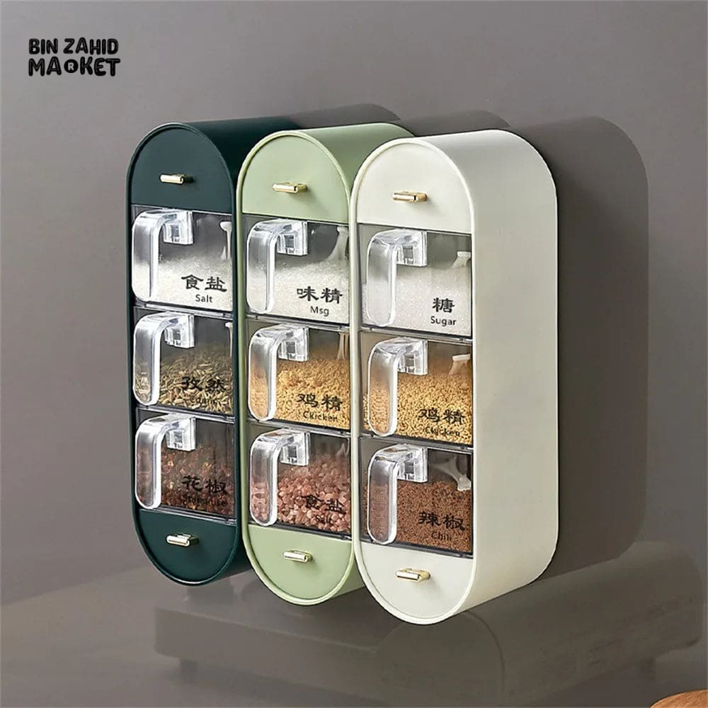 5IN1 ACRYLIC WALL MOUNTED SPICES BOX - Image 3