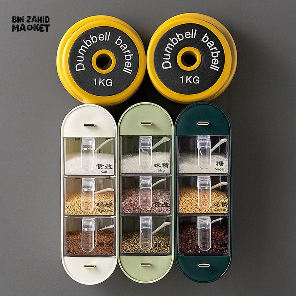 5IN1 ACRYLIC WALL MOUNTED SPICES BOX - Image 5