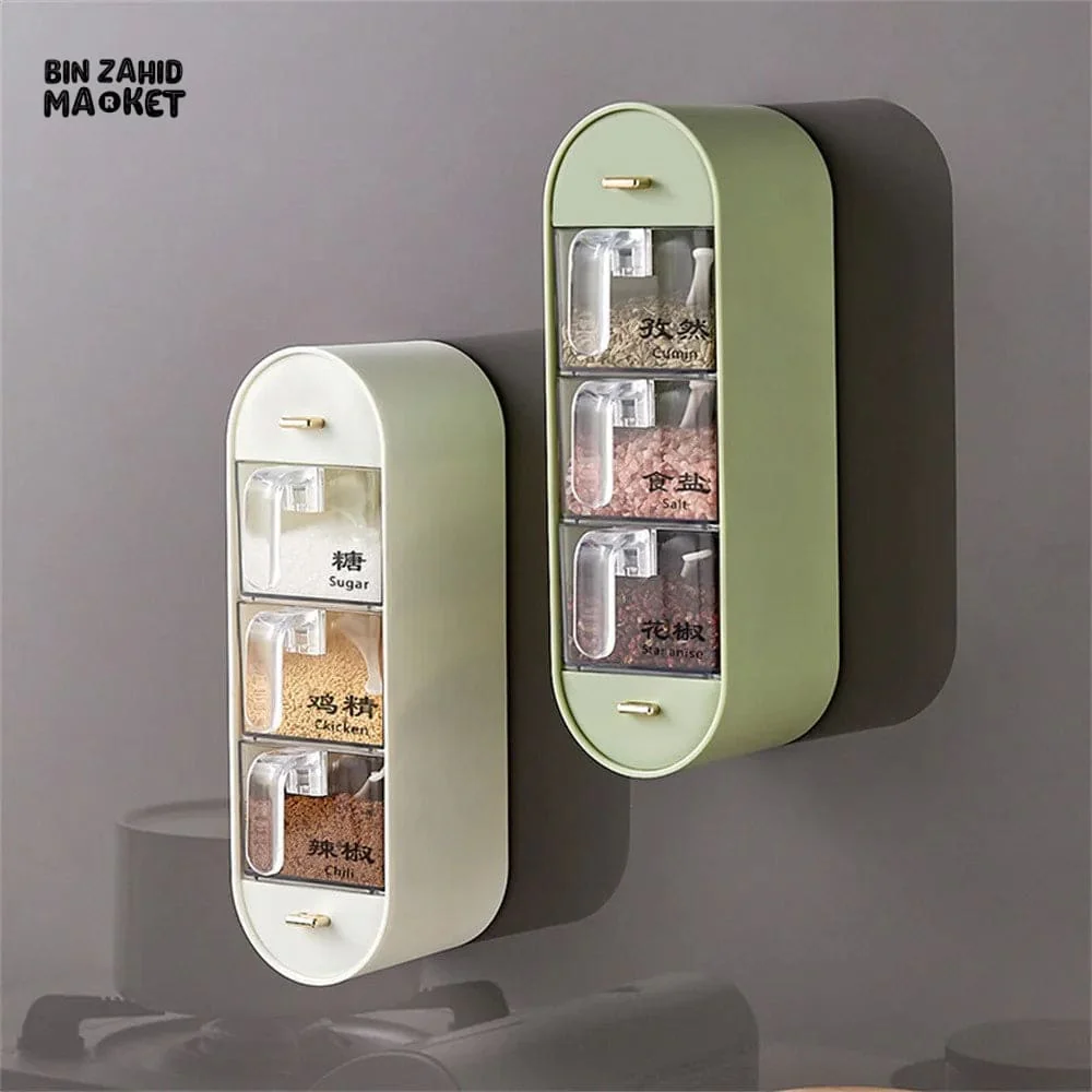5IN1 ACRYLIC WALL MOUNTED SPICES BOX - Image 6