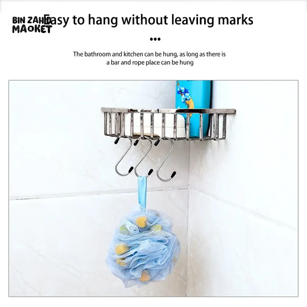 6 PIECE MULTIFUNCTIONAL S-SHAPED STAINLESS STEEL HOOKS FOR KITCHEN BATHROOM STORAGE - Image 4