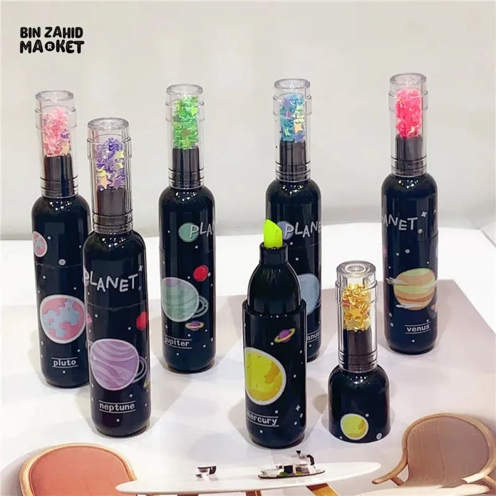 6 PIECES BOTTLE SHAPED MINI HIGHLIGHTERS - Image 4