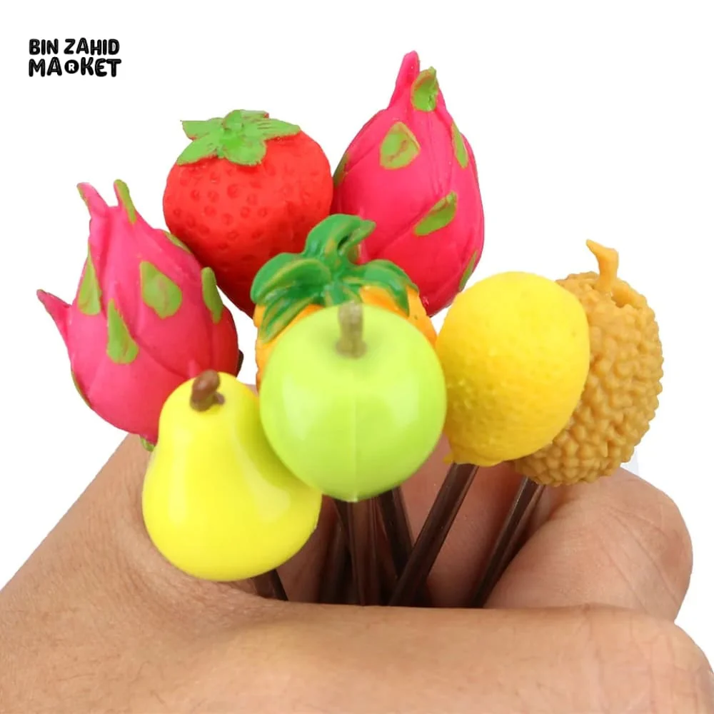 6 PIECES PATTERN FRUITS FORK - Image 4