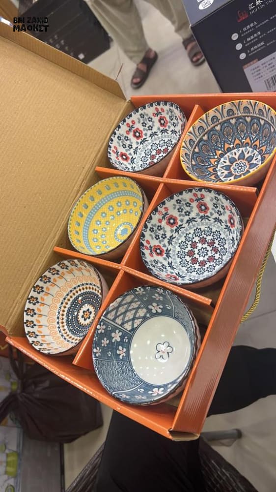 BOHEMIAN PORCELINE BOWL SET - 6 PIECES BOWL SET - Image 10