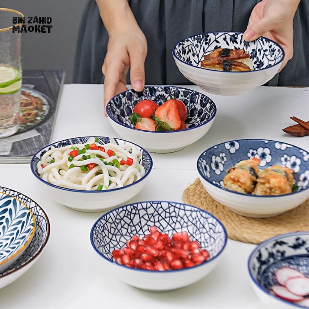 BOHEMIAN PORCELINE BOWL SET - 6 PIECES BOWL SET - Image 13