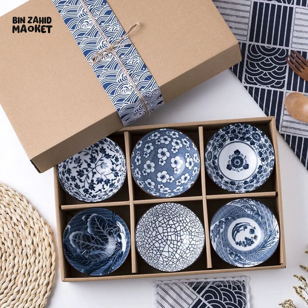 BOHEMIAN PORCELINE BOWL SET - 6 PIECES BOWL SET - Image 4