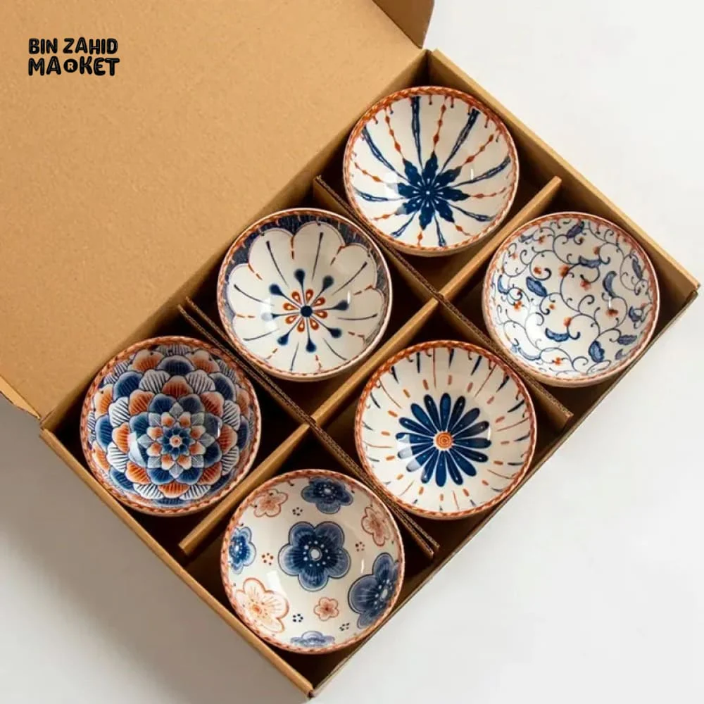 BOHEMIAN PORCELINE BOWL SET - 6 PIECES BOWL SET - Image 8