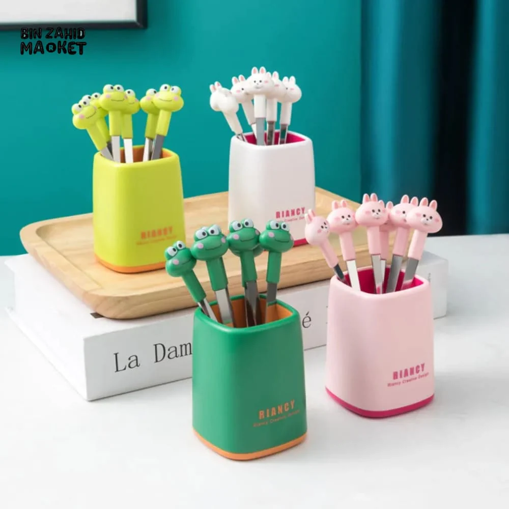 6IN1 CARTOON FRUITS FORK SET - Image 9