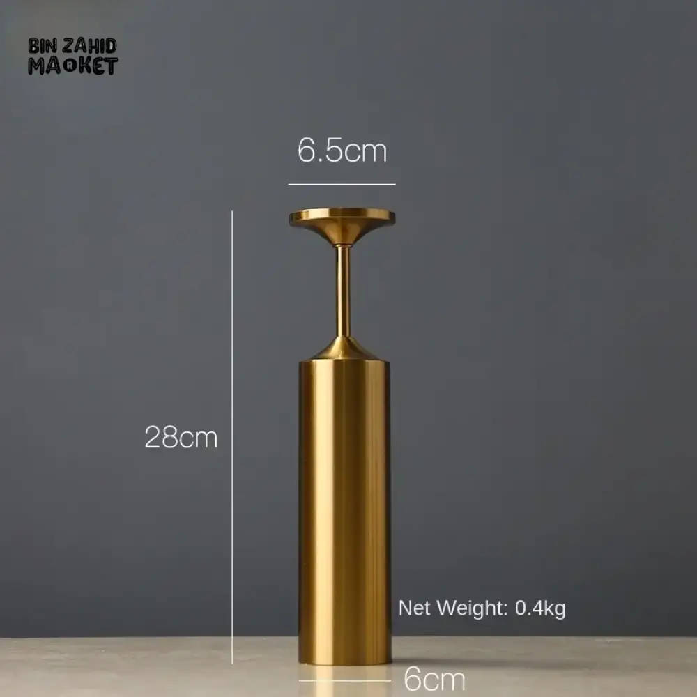 METAL GOLDEN CANDLE HOLDER 6 PIECES SET – LUXURY DECORATIVE CANDLE STANDS FOR HOME & EVENTS - Image 11