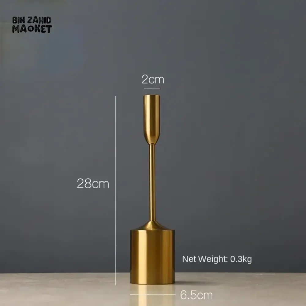 METAL GOLDEN CANDLE HOLDER 6 PIECES SET – LUXURY DECORATIVE CANDLE STANDS FOR HOME & EVENTS - Image 12