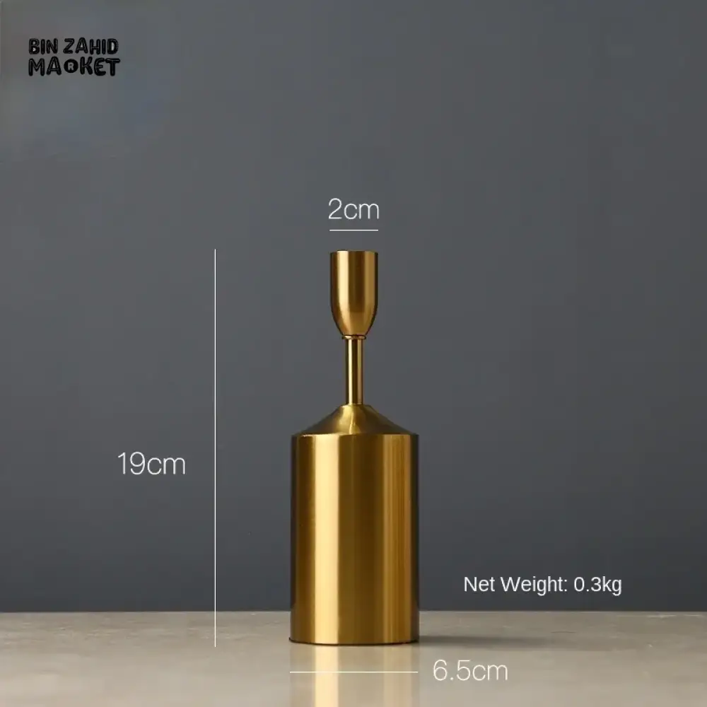METAL GOLDEN CANDLE HOLDER 6 PIECES SET – LUXURY DECORATIVE CANDLE STANDS FOR HOME & EVENTS - Image 15