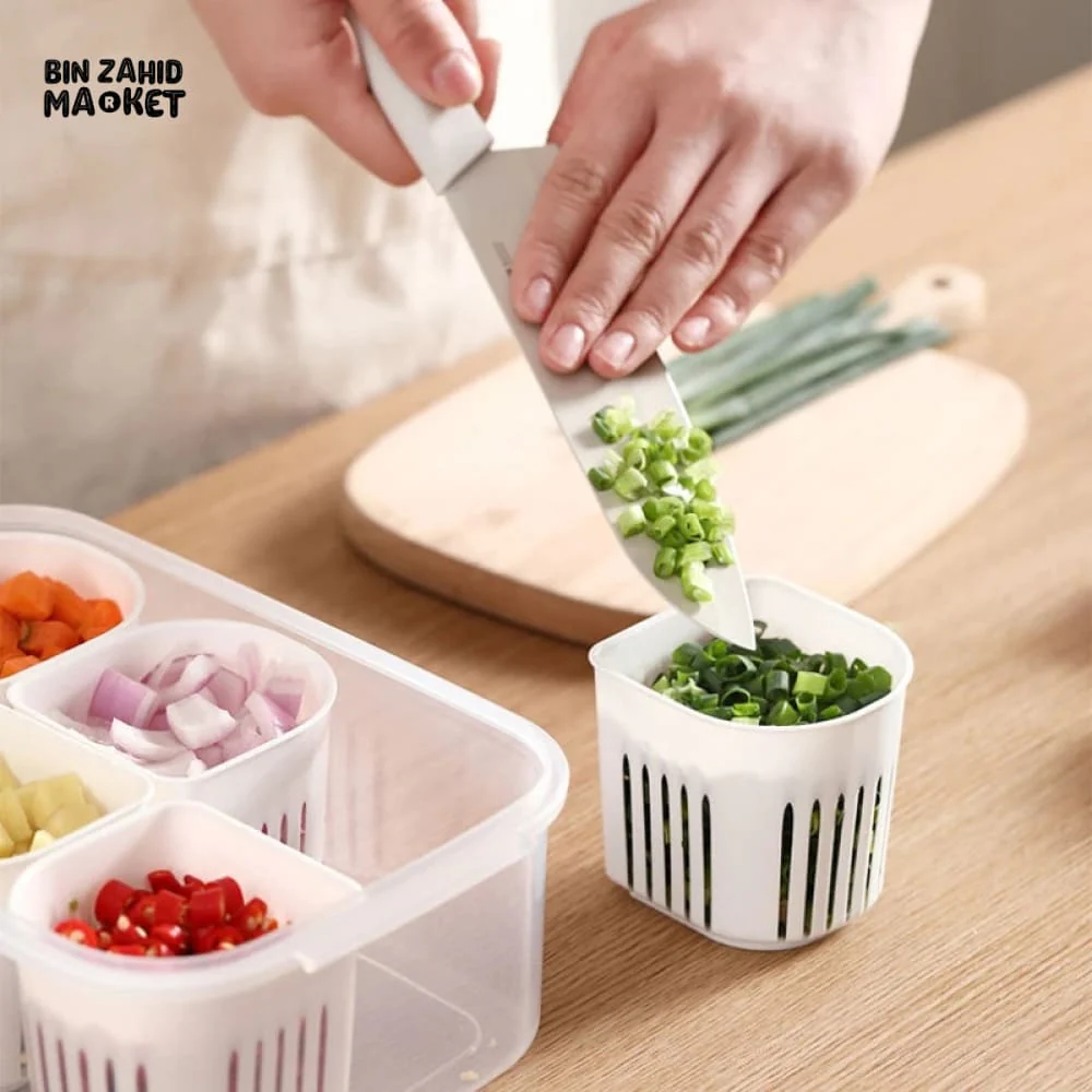 6X PORTIONS REFRIGERATOR STORAGE BOX - Image 5