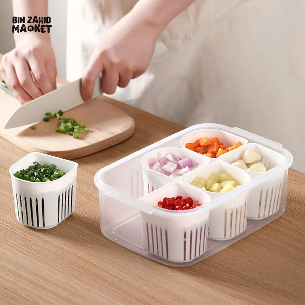 6X PORTIONS REFRIGERATOR STORAGE BOX - Image 7