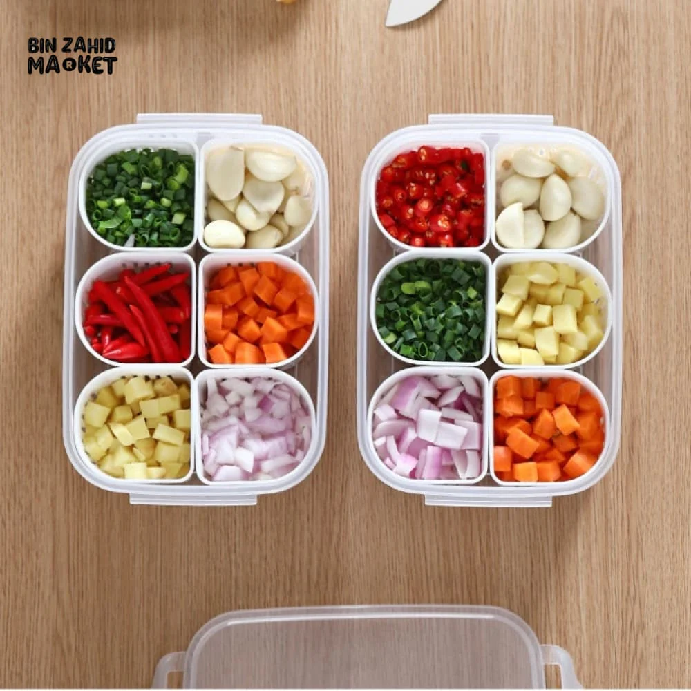6X PORTIONS REFRIGERATOR STORAGE BOX - Image 8