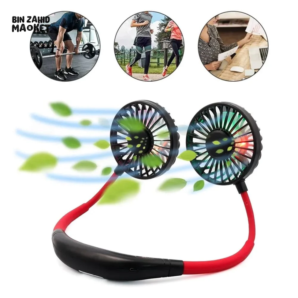 7X WINGS RECHARGEABLE NECK FAN - Image 2