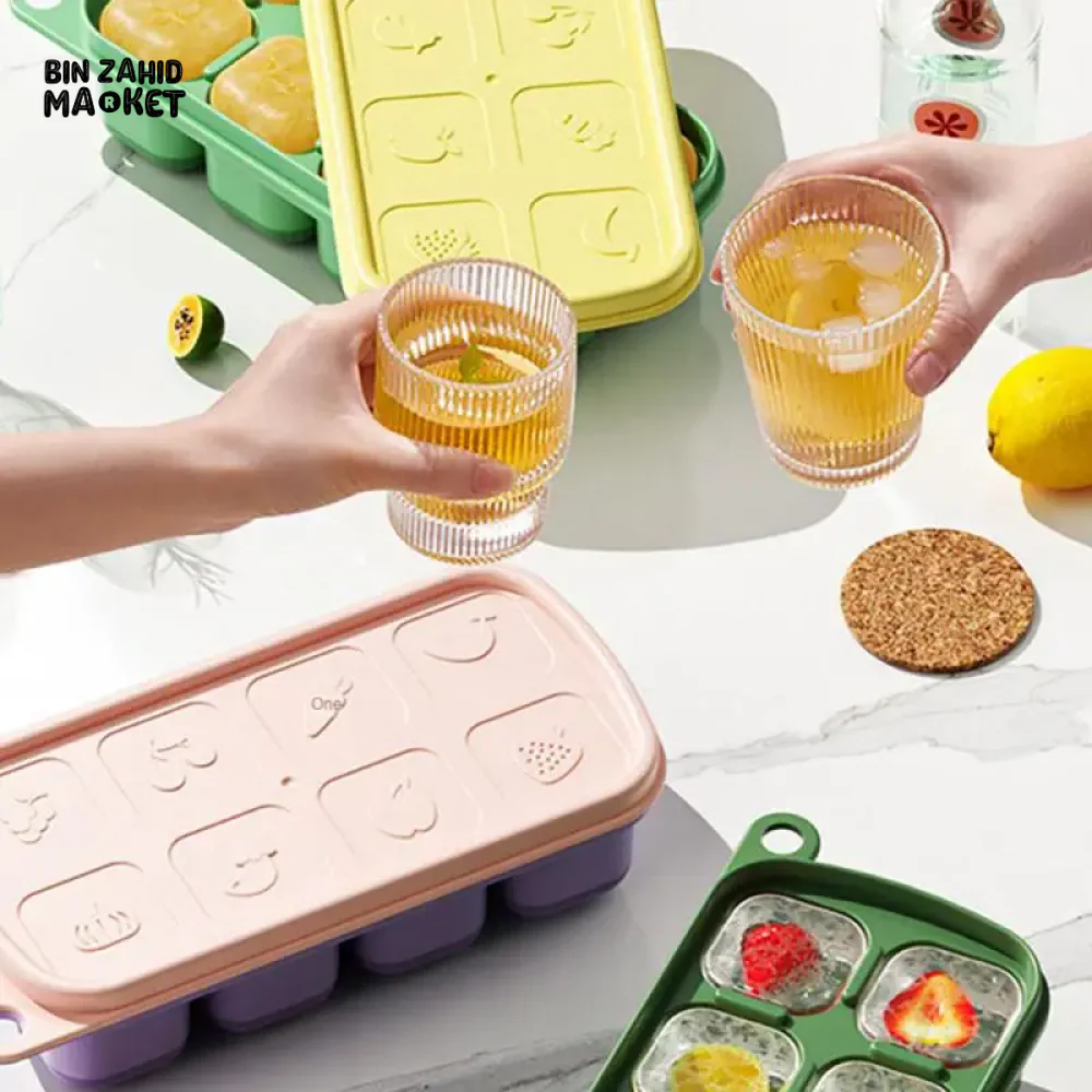 8 GRIDS SILICONE SPHERICAL ICE MOLD WITH LID – FOR COCKTAILS & DRINKS - Image 2
