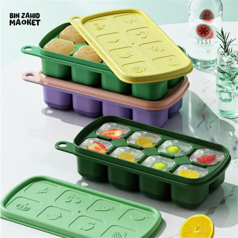 8 GRIDS SILICONE SPHERICAL ICE MOLD WITH LID – FOR COCKTAILS & DRINKS - Image 3