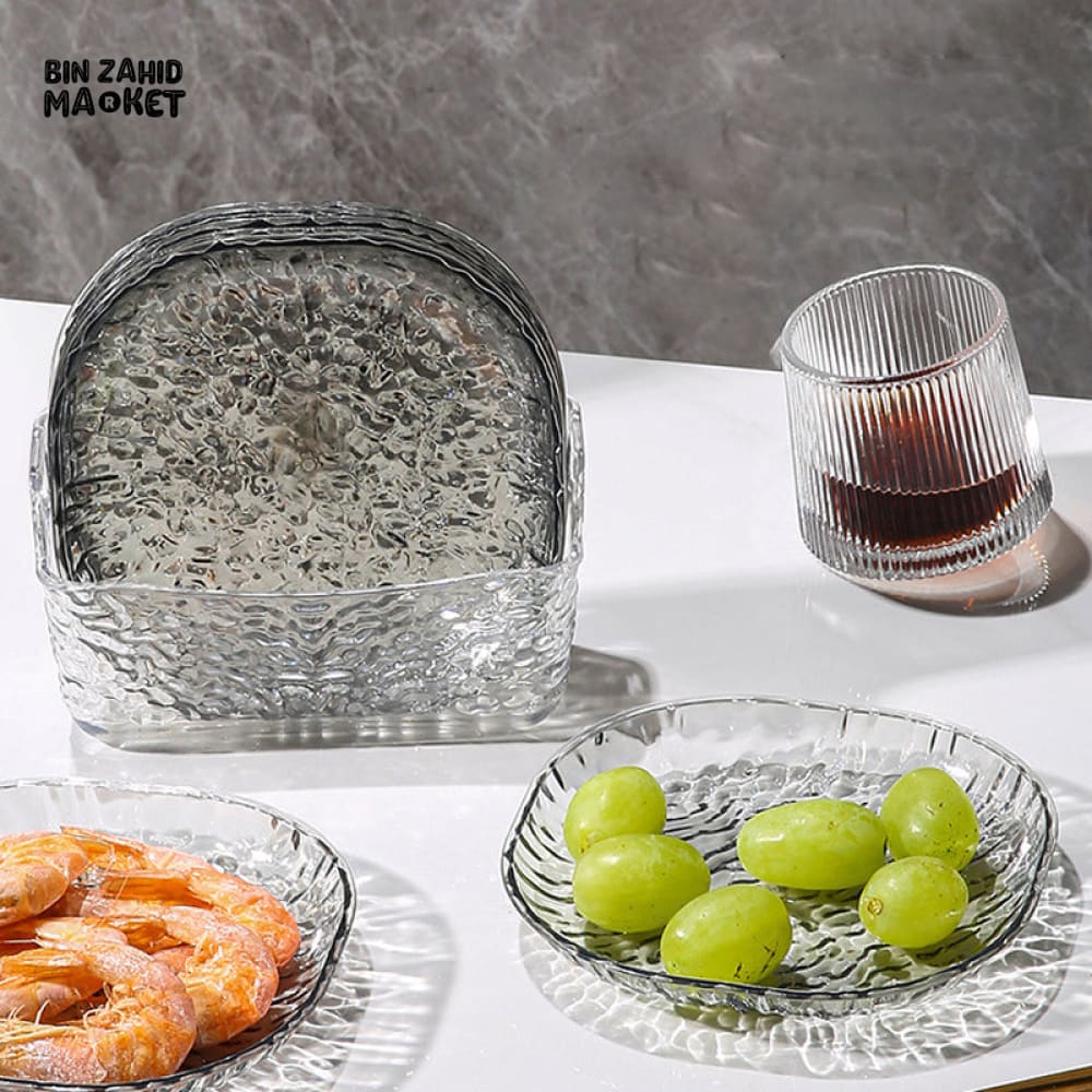 8 PIECES EASY TO CLEAN SNACK TRAY – FOOD GRADE PP STORAGE BOX FOR DRIED FRUIT CANDYNUTS & MULTIPURPOSE KITCHEN USE - ACRYLIC - Image 5