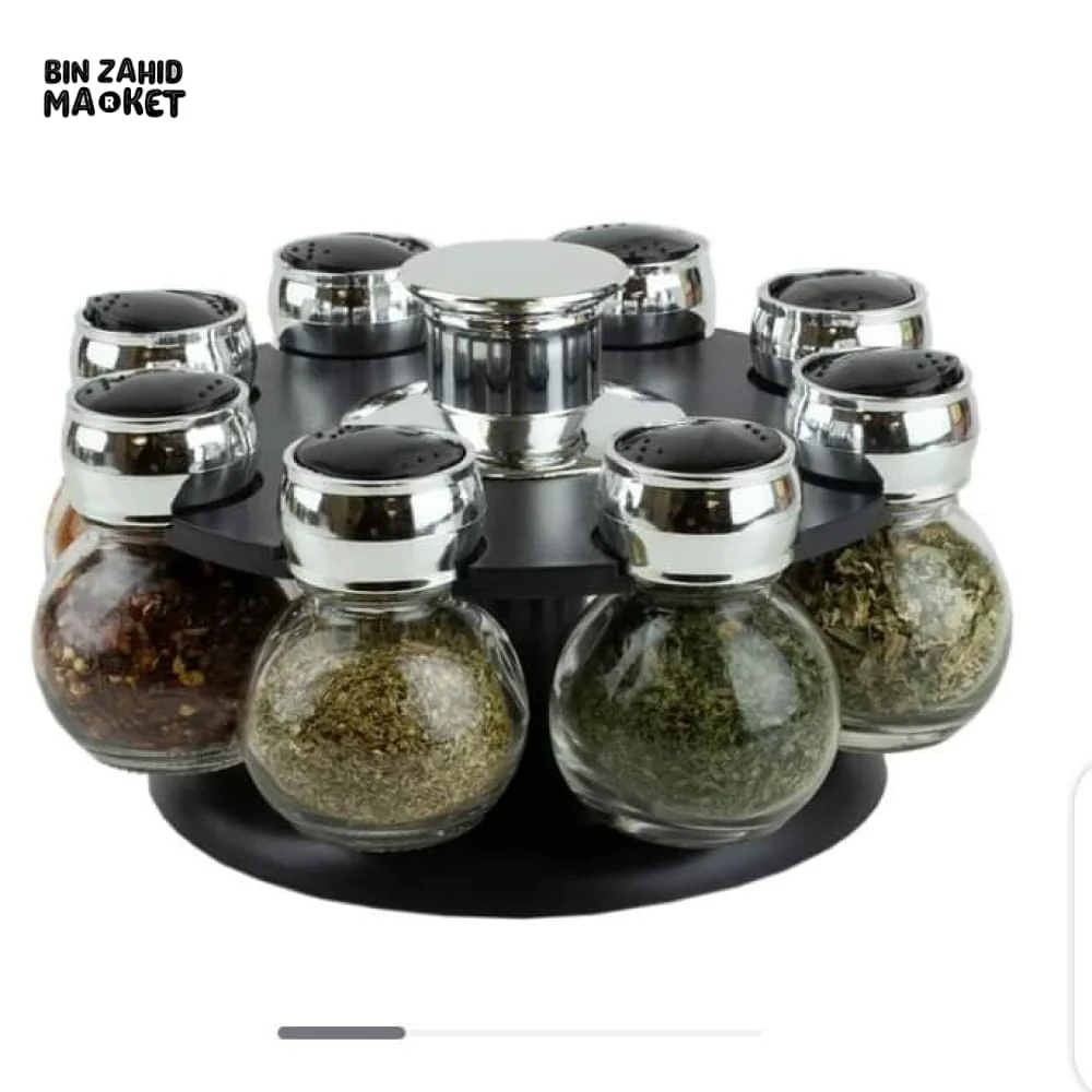 8IN1 REVOLVING SPICE JAR RACK - Image 6