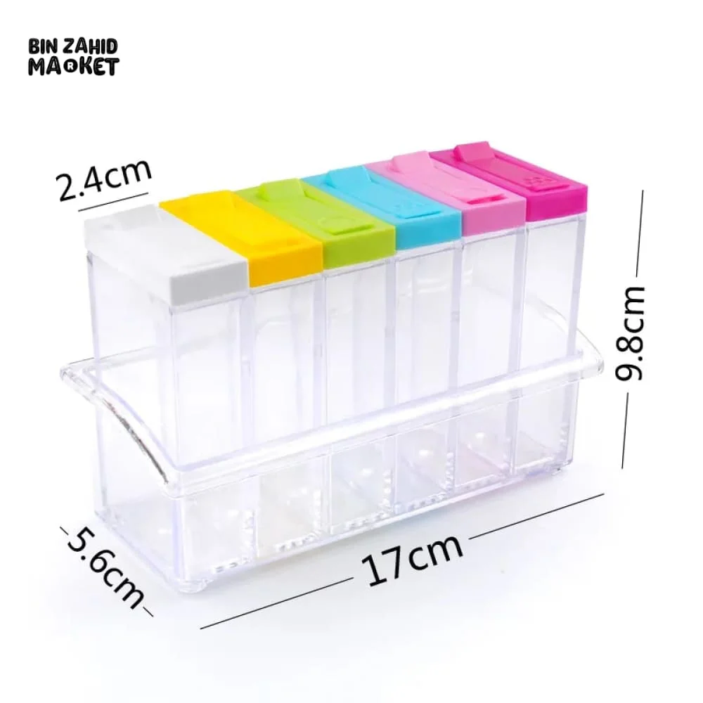 ACRYLIC 6X SPICES JARS SET - Image 5