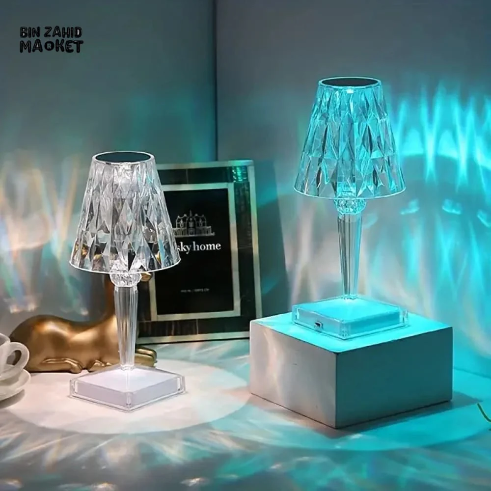 ACRYLIC DIAMOND TABLE LAMP - Image 2