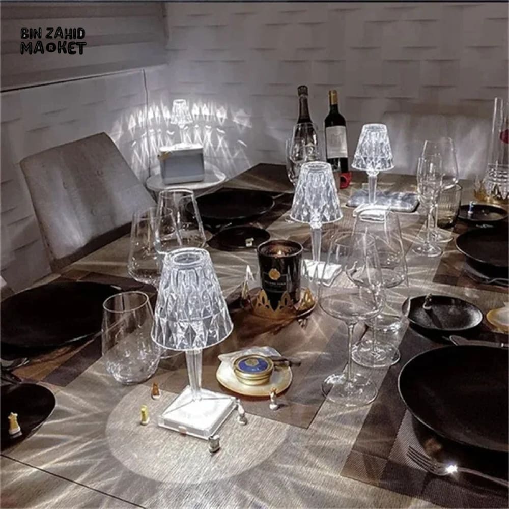 ACRYLIC DIAMOND TABLE LAMP - Image 3