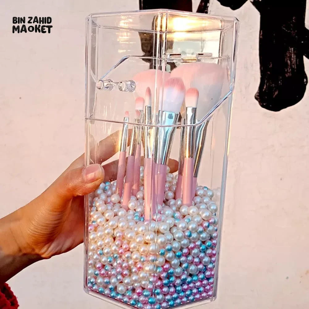 ACRYLIC PEARL MAKE-UP BRUSH HOLDER - Image 2