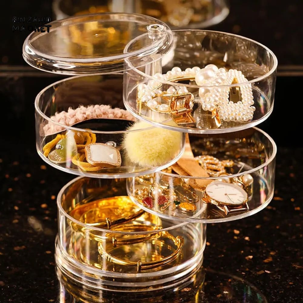 ROTATING JEWELRY ORGANIZER – ELEGANT STORAGE BOX - Image 2