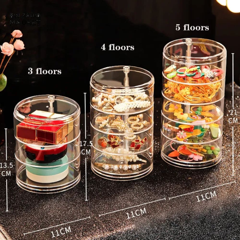 ROTATING JEWELRY ORGANIZER – ELEGANT STORAGE BOX - Image 4