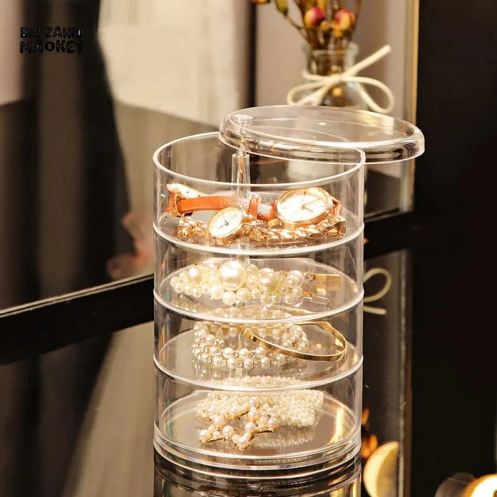 ROTATING JEWELRY ORGANIZER – ELEGANT STORAGE BOX - Image 5