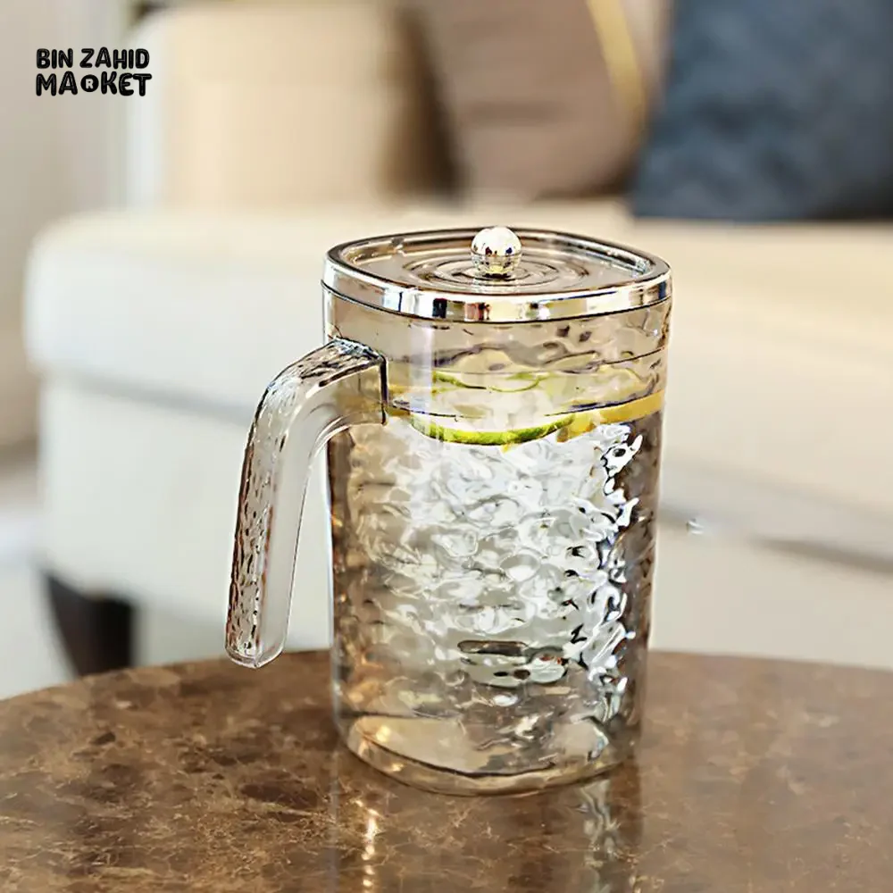 ACRYLIC WATER PITCHER WITH LID – THICKENED HEAT-RESISTANT CARAFE FOR HOT & COLD JUICE MILK AND BEVERAGES - Image 6