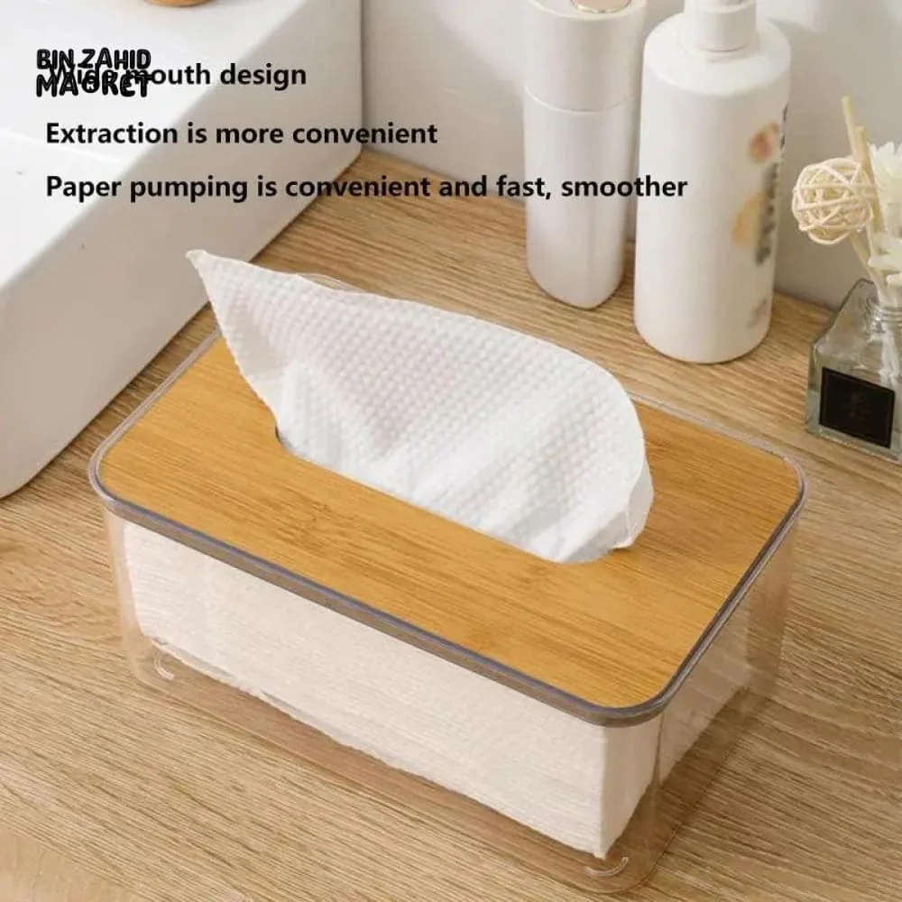 ACRYLIC WOODEN TOP TISSUE BOX - Image 4