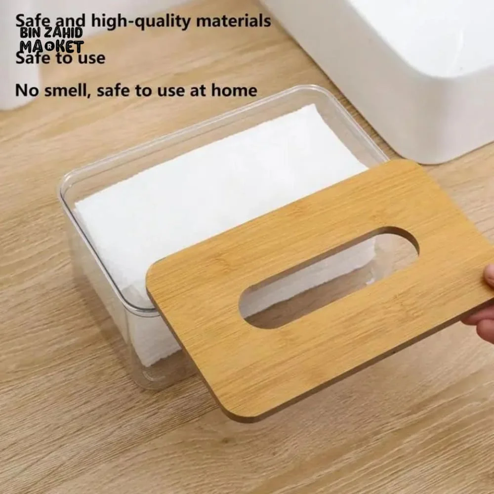 ACRYLIC WOODEN TOP TISSUE BOX - Image 5