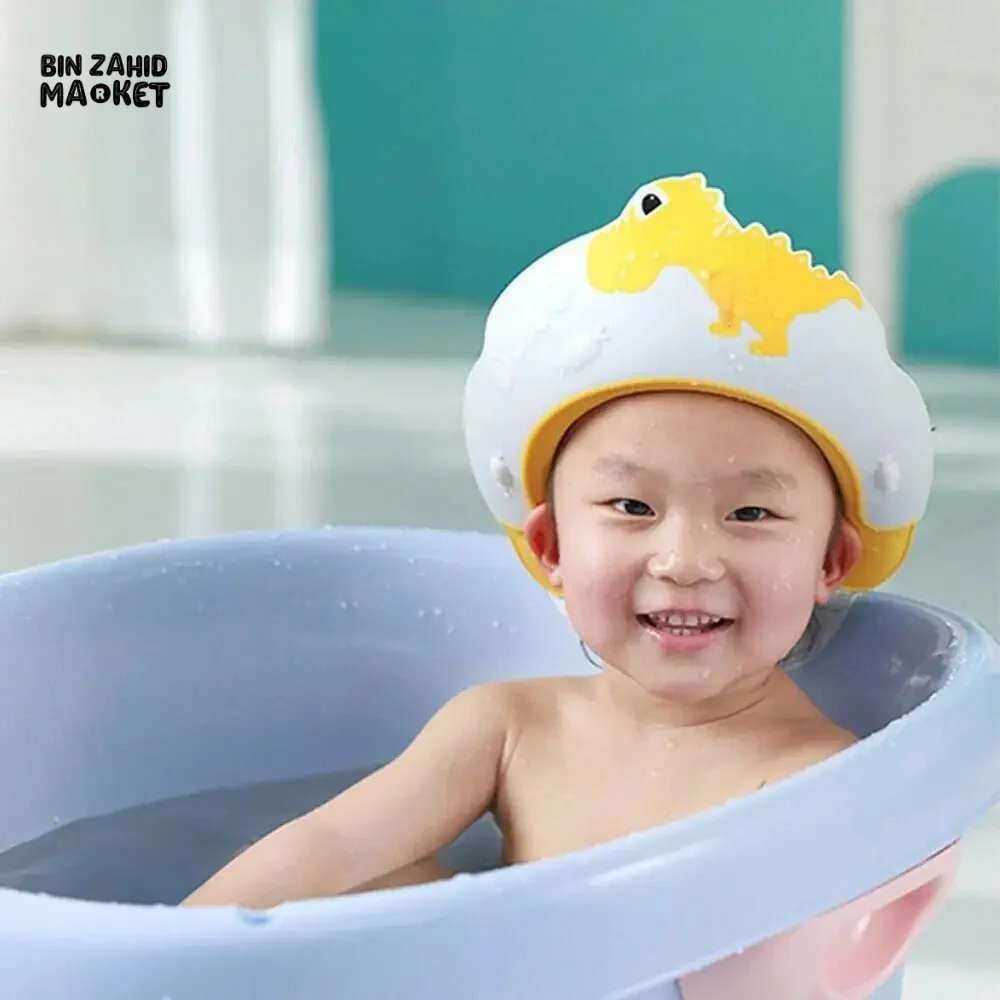 ADJUSTABLE BABY SHOWER CAP HAIR WASH HAT FOR NEWBORN & INFANT EAR PROTECTION SHAMPOO SHIELD - Image 4