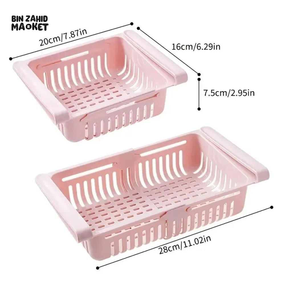 ADJUSTABLE FRIDGE STORAGE BASKET - Image 7