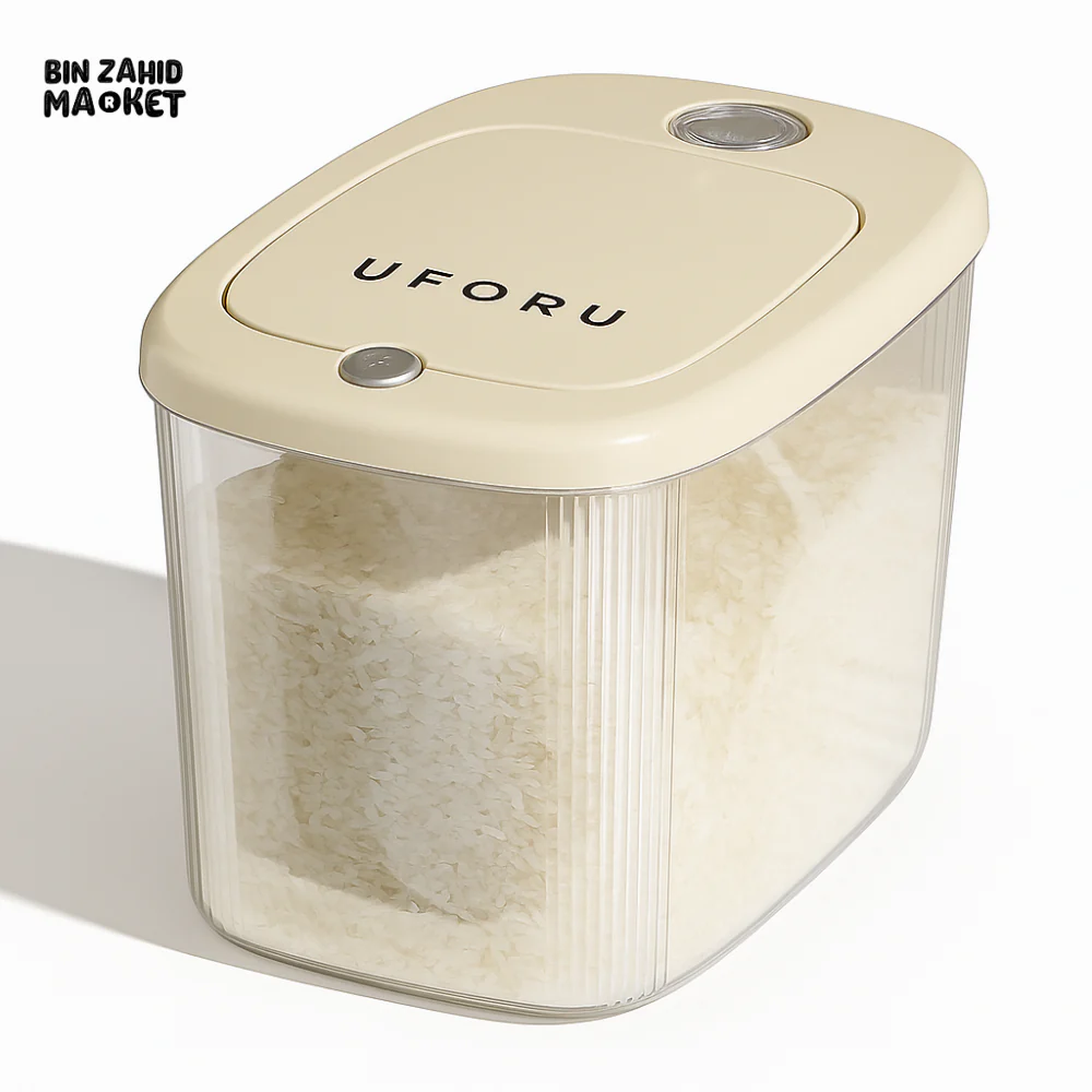 AIRTIGHT ACRYLIC RICE STORAGE CONTAINER - 10 KG - Image 2