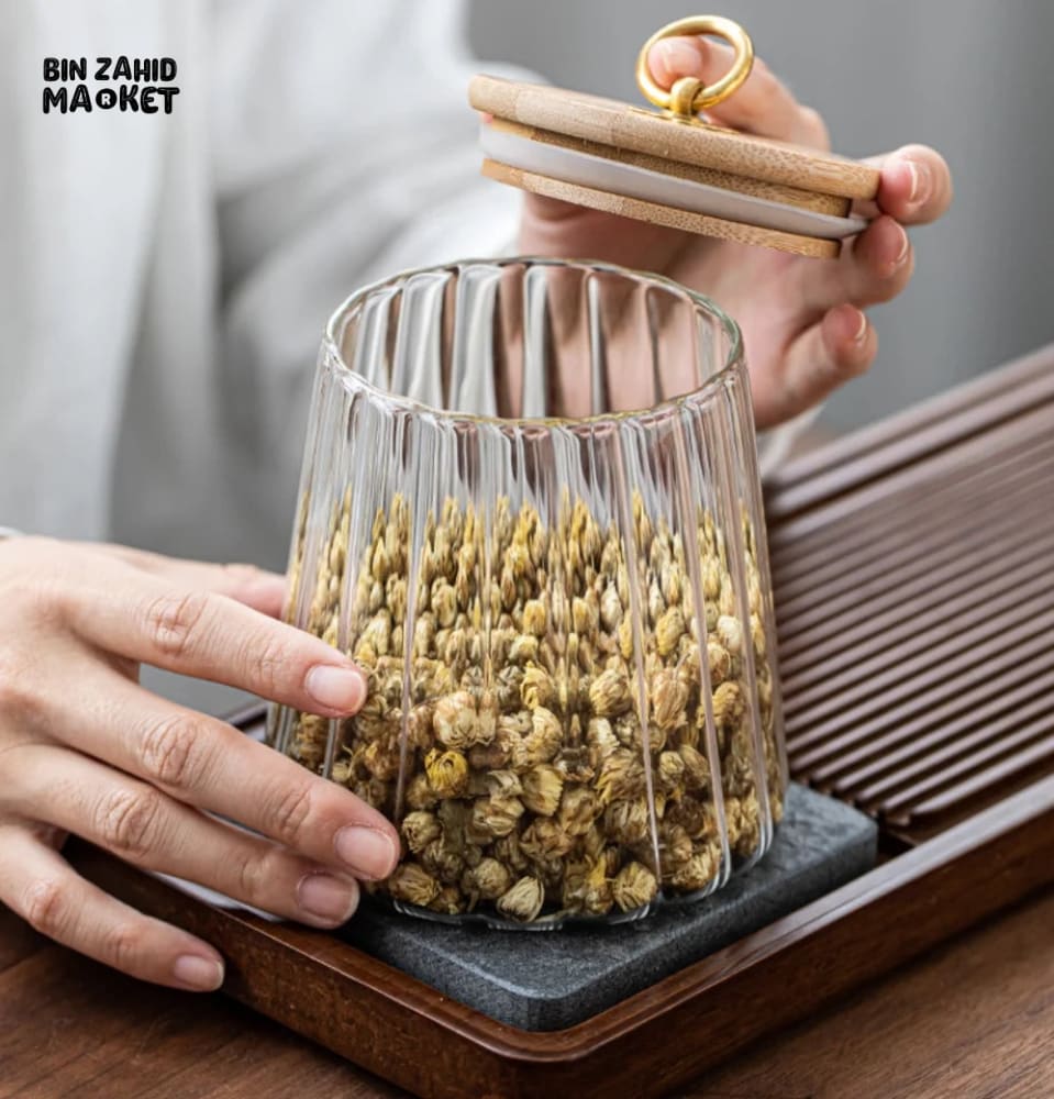 AIRTIGHT GLASS JAR 8.5*8.5*11.5CM - Image 10