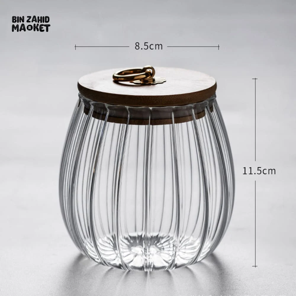 AIRTIGHT GLASS JAR 8.5*8.5*11.5CM - Image 11