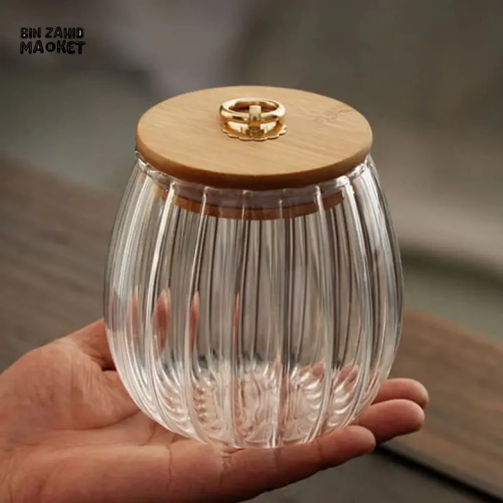AIRTIGHT GLASS JAR 8.5*8.5*11.5CM - Image 3