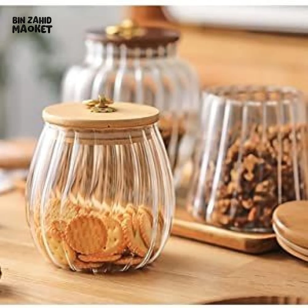 AIRTIGHT GLASS JAR 8.5*8.5*11.5CM - Image 4