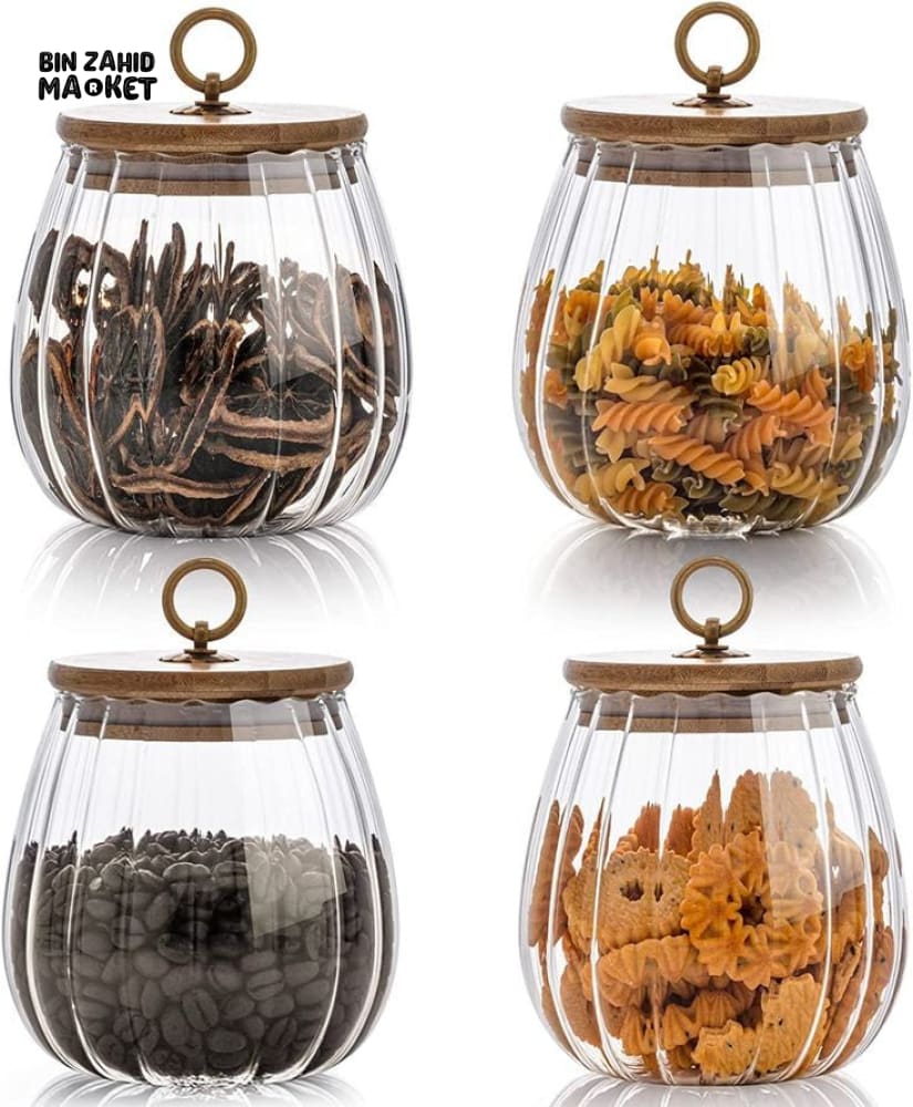 AIRTIGHT GLASS JAR 8.5*8.5*11.5CM - Image 5