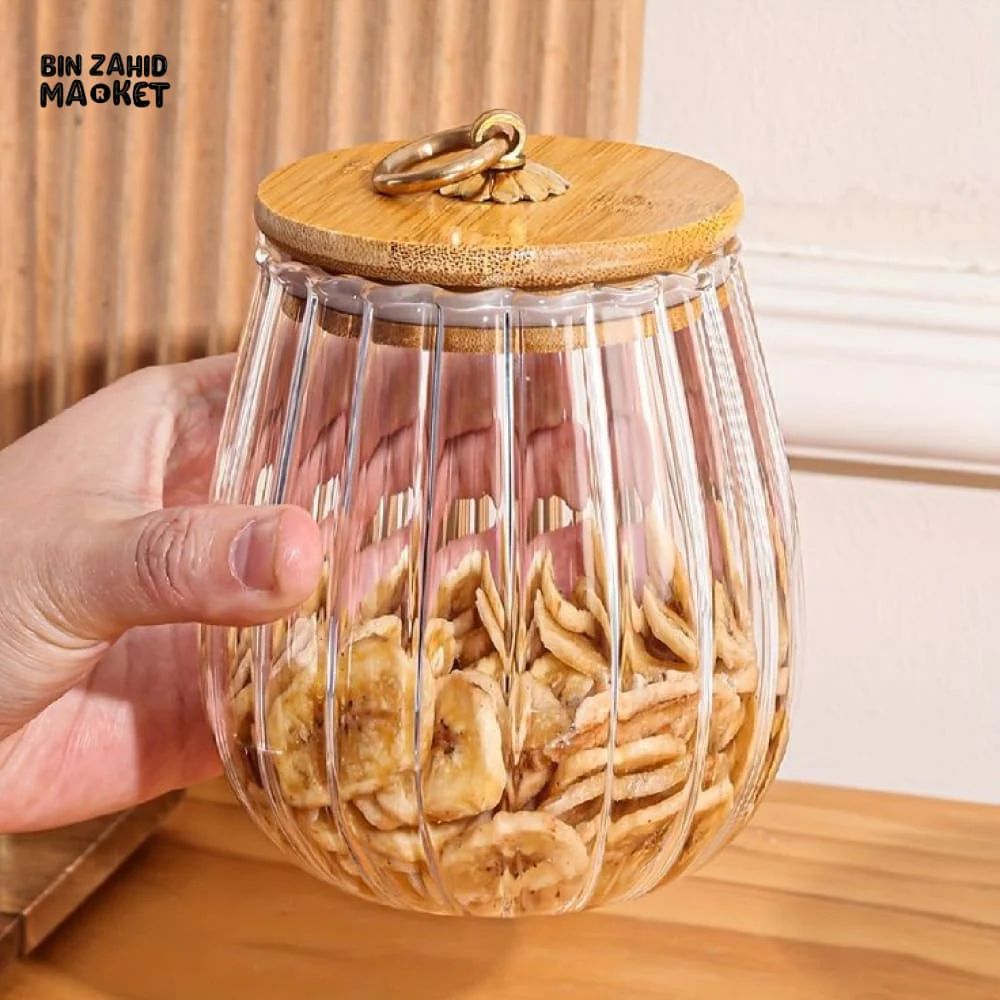 AIRTIGHT GLASS JAR 8.5*8.5*11.5CM - Image 8