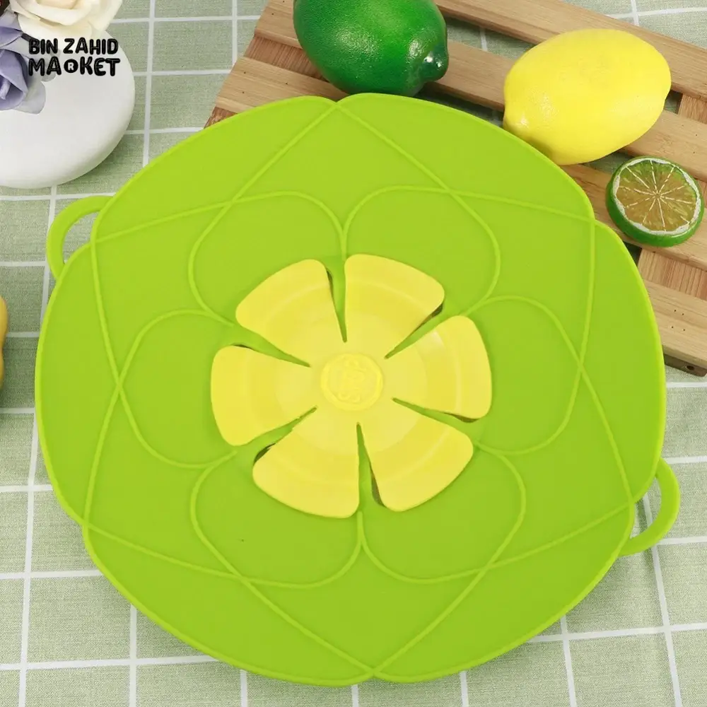 ANTI-SPILL POT LID WITH OVERFLOW STOPPER – MULTIPURPOSE KITCHEN COOKING ACCESSORY - Image 12