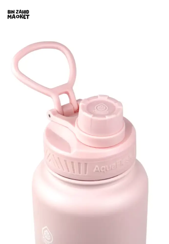 AQUAFLASK 40OZ WIDE MOUTH WATER BOTTLE DOUBLE WALL VACUUM INSULATED LEAK-PROOF & BPA-FREE - BALLET PINK - Image 4
