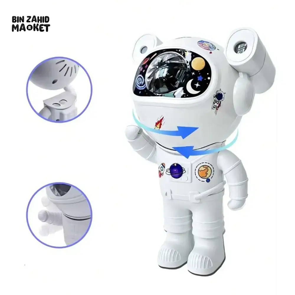 ASTRONAUT GALAXY STAR PROJECTOR WITH SPEAKER – NIGHT LIGHT - Image 2