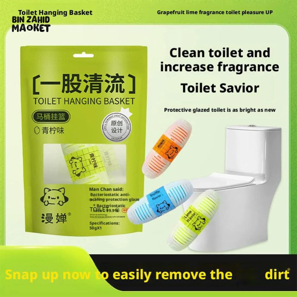 AUTOMATIC TOILET BOWL CLEANING TABLETS 1 PIECES – SCENTED DROP-IN TANK CLEANER LONG LASTING - Image 2