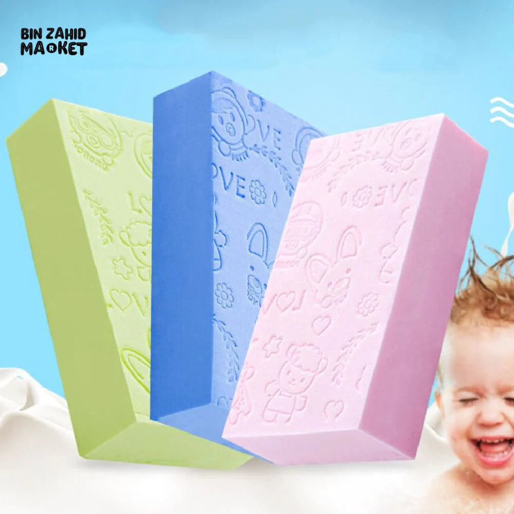 BABY BATH RUB BACK CLEANING SPONGE – GENTLE BODY WASH TOOL FOR KIDS & ADULTS - Image 10