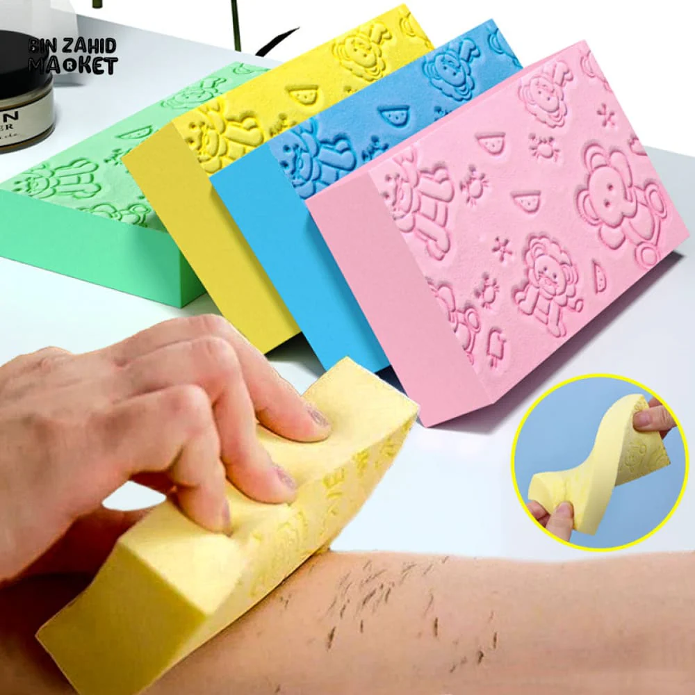 BABY BATH RUB BACK CLEANING SPONGE – GENTLE BODY WASH TOOL FOR KIDS & ADULTS - Image 2
