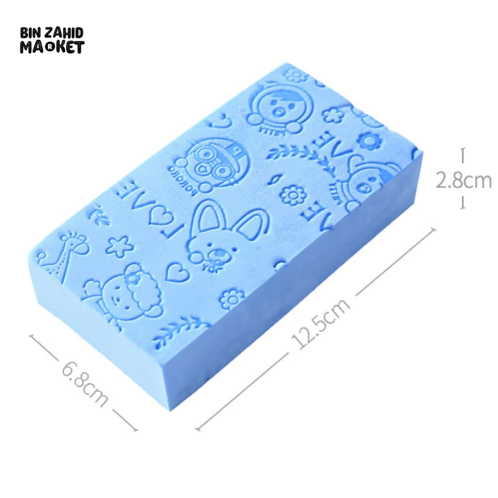 BABY BATH RUB BACK CLEANING SPONGE – GENTLE BODY WASH TOOL FOR KIDS & ADULTS - Image 9
