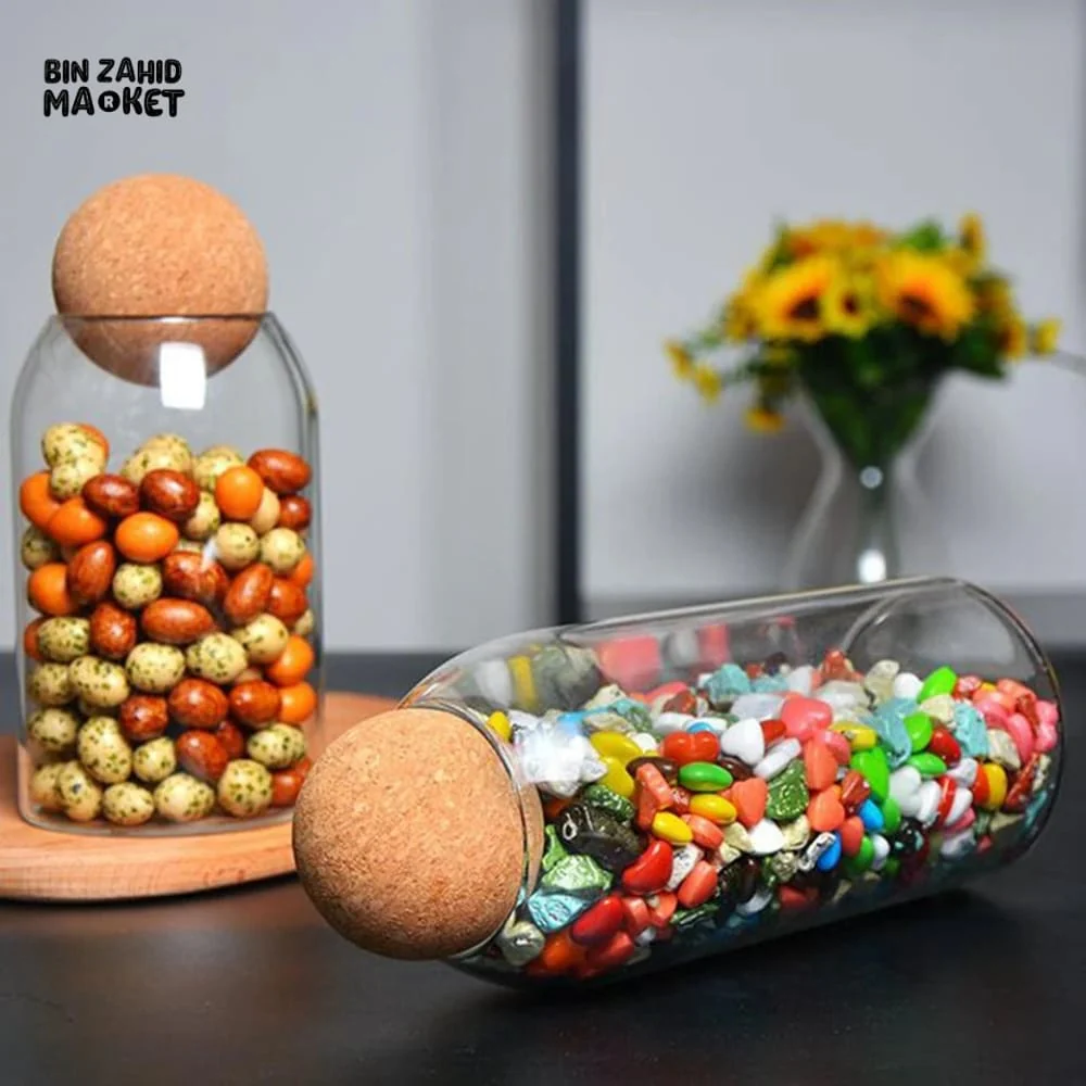 BALL CORK GLASS JARS - Image 3