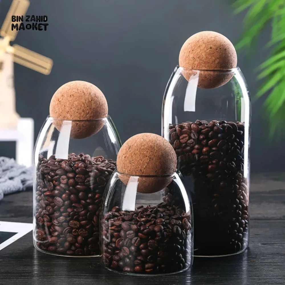 BALL CORK GLASS JARS - Image 4